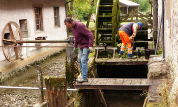 TRAVAUX SUR LE CANAL USINIER DES GRANDES FORGES : ALBUM DE JEAN COMBE